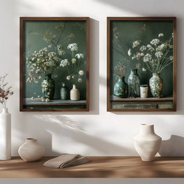 Wallity AI202 Conjunto de 2 Pinturas Decorativas Enmarcadas Multicolor